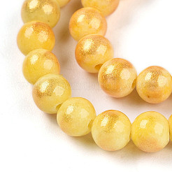 Natur Mashan Jade Perlen Stränge&nbsp;G-A255-A01-04D