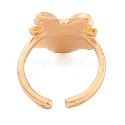 Bague de manchette ouverte en alliage d'émail sur le thème de Noël&nbsp;RJEW-C106-02A-KCG