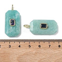 Natürliche Amazonit facettierte Anhänger&nbsp;G-F819-02G-02
