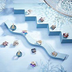 Glas Anhänger / charms&nbsp;GLAA-SC0012-16LG