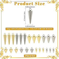 24 pendentif en acier inoxydable 304&nbsp;STAS-FS0002-25B