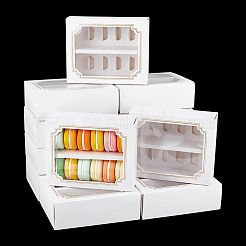 Boîtes à tiroirs en carton pour macarons&nbsp;CON-WH0086-132B-01