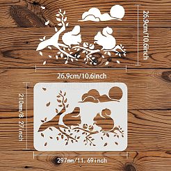 Wiederverwendbare Zeichenschablonen aus Kunststoff&nbsp;DIY-WH0202-298