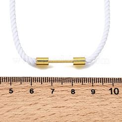 Herstellung von Halsketten aus 3 mm rundem Nylon-Mailand-Kordel&nbsp;NJEW-H091-01G-28
