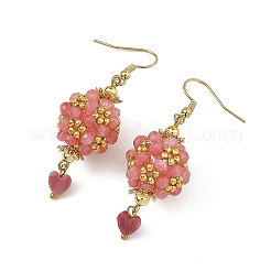 Pendientes colgantes de vidrio&nbsp;EJEW-MZ00814-02
