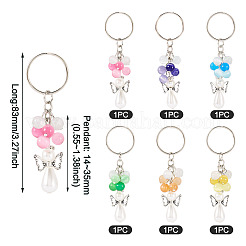 6 porte-clés œil de chat&nbsp;KEYC-TAC00043