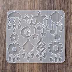 Boucles d'oreilles pendentifs bricolage moule en silicone&nbsp;LS-DIY-Q033-07B
