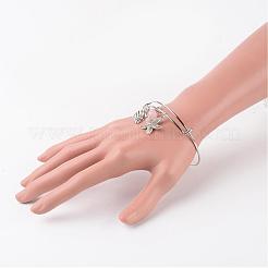 Verstellbare Eisencharmearmbänder&nbsp;BJEW-JB02396