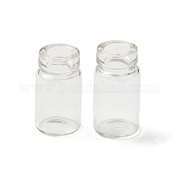 Botellas de vidrio, contenedores de abalorios, deseando botella, Claro, 1.75x1 cm