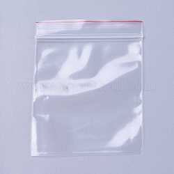 Sacs à fermeture zip, sacs refermables, joint haut, sacs de sac auto-scellants, clair, 32x22 cm, épaisseur unilatérale : 2.3 mil (0.06 mm)