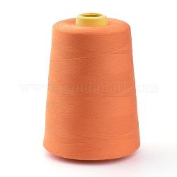Polyester Nähgarne, für Tuch oder diy Handwerk, Schokolade, 0.1 mm, ca. 7000 Yards / Rolle