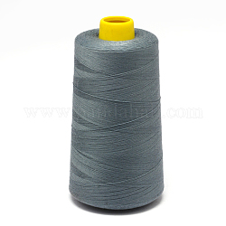 Hilo de coser de fibra de poliéster 100% hilado, gris pizarra, 0.1mm, aproximamente 5000 yardas / rodillo