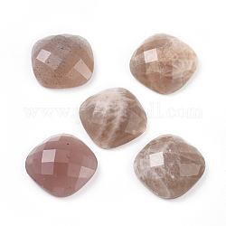 Натуральные кабошоны из камней, граненые, квадратный, 15.5x15.5x5.5 мм