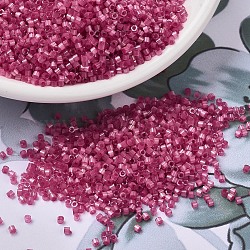 Miyuki Delica Perlen, Zylinderförmig, japanische Saatperlen, 11/0, (db1807) gefärbter rosafarbener seidensatin, 1.3x1.6 mm, Bohrung: 0.8 mm, ca. 10000 Stk. / Beutel, 50 g / Beutel