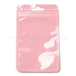 Bolsas rectangulares de plástico con cierre hermético yin-yang, bolsas de embalaje resellables, bolsa autoadhesiva, rosa perla, 13x8x0.02 cm, espesor unilateral: 2.5 mil (0.065 mm)