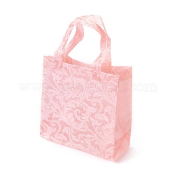 Umweltfreundliche wiederverwendbare Taschen, Einkaufstaschen aus nicht gewebtem Stoff, rosa, 20.5x9.7x22 cm