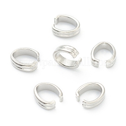 304 Stainless Steel Quick Link Connectors, Oval, Stainless Steel Color, 6x5x2mm, Inner Diameter: 4x4.5mm