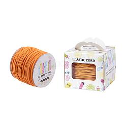 Corda elastico, con nylon e gomma all'interno, tondo, arancione scuro, 2mm, 43.74iarde / rotolo (40m / rotolo)