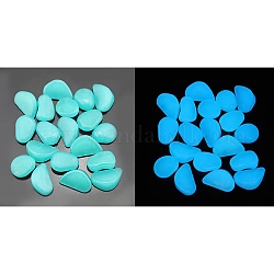 Пластиковая имитация светящегося камня, украшение для дисплея, nuggest, голубой, 27 мм