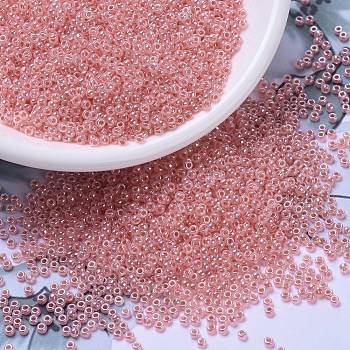 Perline rotonde miyuki rocailles, perline giapponesi, (rr535l) garofano rosa ceylon, 11/0, 2x1.3mm, Foro: 0.8 mm, su 1100pcs / bottiglia, 10 g / bottiglia