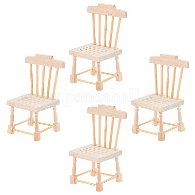 Miniature wooden deals chairs for crafts