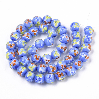 Handgemachte Murano Glas Perlen Stränge&nbsp;LAMP-T007-03C-1