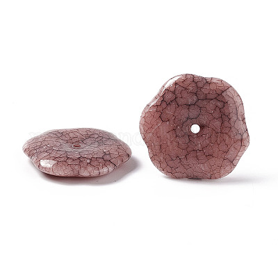 Perles acryliques opaques craquelées&nbsp;OACR-C006-29-1