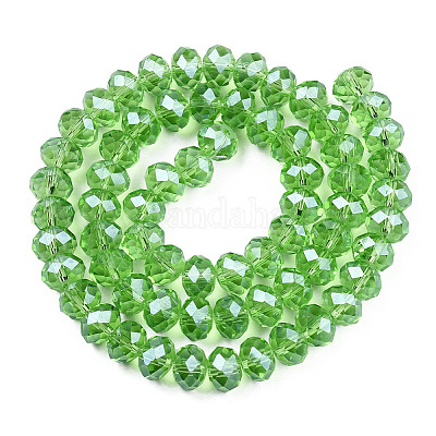 Chapelets de perles en verre électroplaqué&nbsp;EGLA-A034-T10mm-A15-1