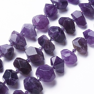 Natürlichen Amethyst Perlen Stränge&nbsp;G-P434-10A-1