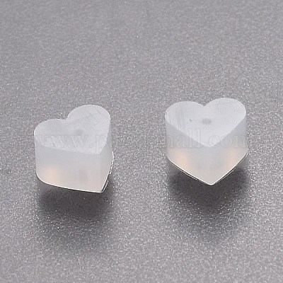 Clear Silicone Earring backs 5.2mm Ear Clutch Earnut