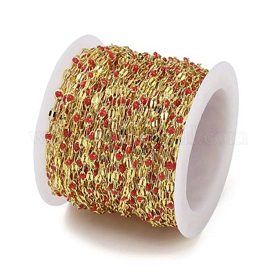 Catene in ottone placcate a cremagliera&nbsp;AJEW-Q153-02G-05-1