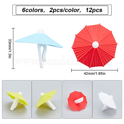 Wholesale CRASPIRE 12 Pieces Wine Glass Markers Charms Silicone 6 Colors  Umbrella Drink Markers Umbrella Wine Charms with Clip Wine Glass Markers  Drink Charms for Wine Tasting Party Favors Dinner Wedding 