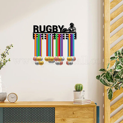 Support de mur d'affichage de support de cintre de médaille de fer de mode&nbsp;ODIS-WH0037-170-1