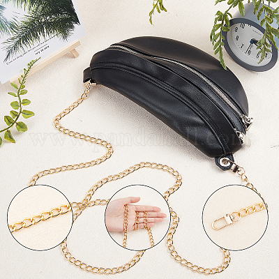 Wholesale WADORN 1pc Acrylic Bead Bag Handle 1pc Aluminium Bag Extender  Chain 