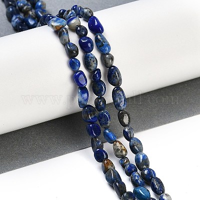 Natürlicher Lapislazuli Perlenstränge&nbsp;G-P497-01B-14-1