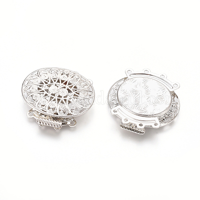 Beebeecraft 1 Boîte De 6 Fermoirs Déployants En Laiton Plaqué Or 18 Carats Avec Zircone Cubique 3 Styles De Fermoirs Dorés Pour Collier Pendentif Breloques Avec Boucle Pour Bracelet Fabrication De