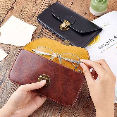 Shop NBEADS 6 Pcs Portable Leather Glasses Case for Jewelry Making -  PandaHall Selected