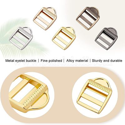 2 Fibbie Metalliche Per Cinture A Scorrimento – Nichelate, 1 1/2 Pollice, Nuovo Stock