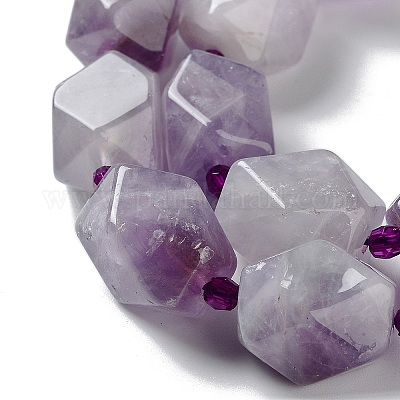 Natürlichen Amethyst Perlen Stränge&nbsp;G-C182-19-02-1