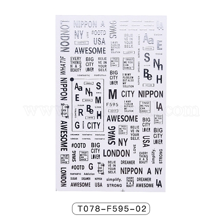 Nail Art Stickers MRMJ-T078-F595-02-1