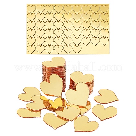 Ph pandhall 100 pieza espejos dorados para manualidades AJEW-PH0004-90D-1