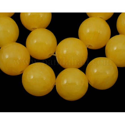 Fili di perline giada gialla naturale X-JBR6mm-7-1