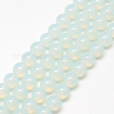 Chapelets de perles en verre peint DGLA-Q023-6mm-DB1-1