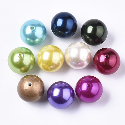 Perles acryliques en perles d'imitation PACR-24D-1