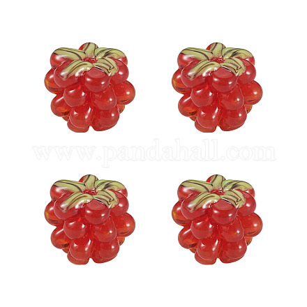 4pcs cuentas de lampwork hechas a mano LAMP-TA0002-24G-1