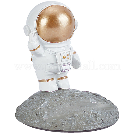 GORGECRAFT Astronaut Phone Holder 3D Cartoon Spaceman Figurine Space Theme Smartphone Tablet Stands Mobile Cell Phones Bracket Supporters for Car Desk Home Office Gifts Decorations DJEW-WH0033-18-1