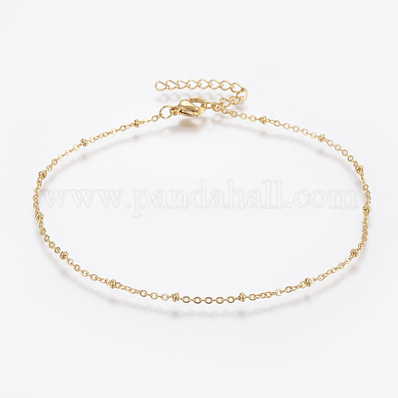 304 Stainless Steel Anklets AJEW-H013-05G-1