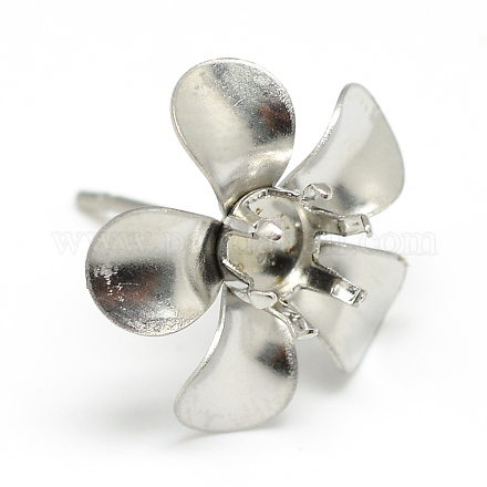304 impostazioni per orecchini a bottone in acciaio inossidabile X-STAS-T008-148-1