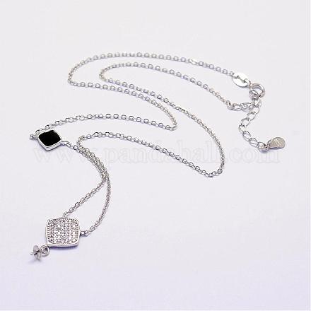 925 Sterling Silver Necklace Making STER-F023-58-1