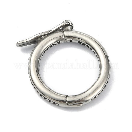 Stile tibetano 316 chiusure twister in acciaio inossidabile chirurgico STAS-E191-07AS-02-1